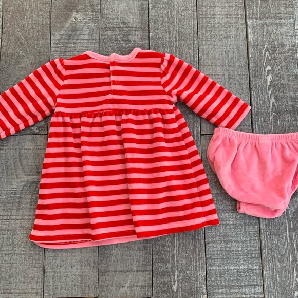 Circo Striped Velour Dress & Pantaloon Set - Picture 5 of 6